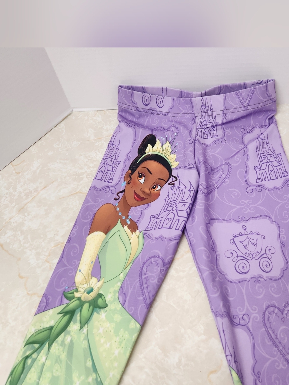 Art of Where Medium Purple Princess Leggings Tiana Womens